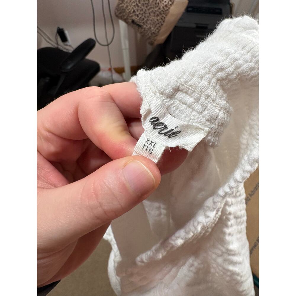 Aerie gauzy high waisted shorts women's XXL 100% cotton gauze beach coverup - Picture 5 of 6